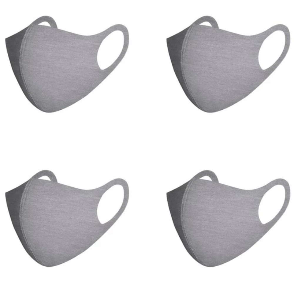 4 Grey Face Masks